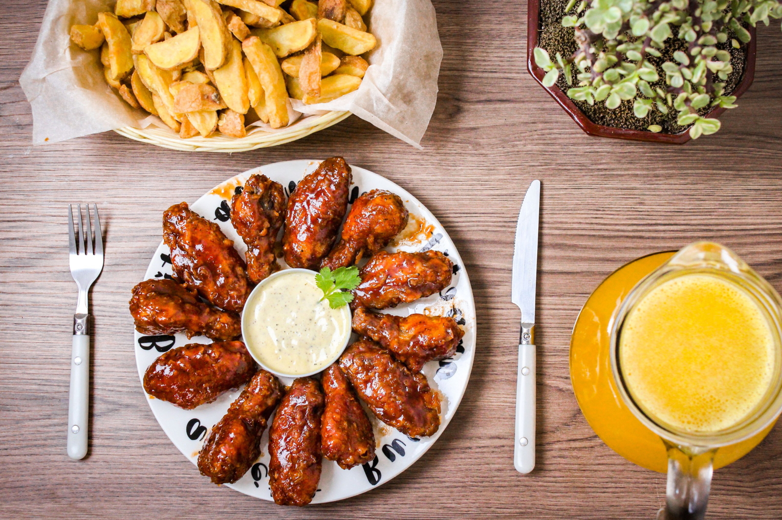 BBQ Chicken Wings Sticky Oven Baked Recipe