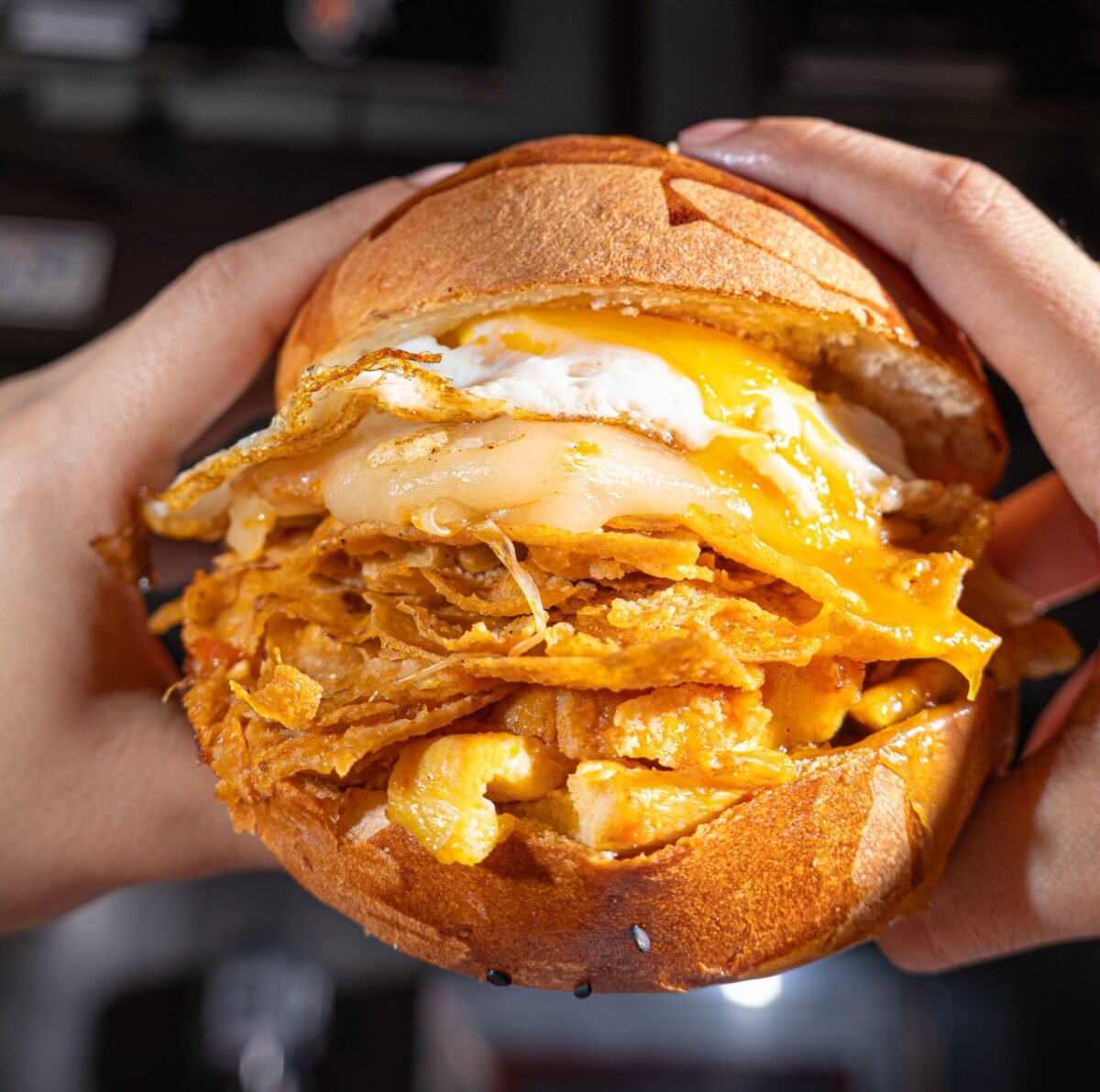 Chicken Burgers with Kimchi Bacon Jam